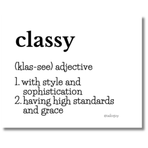 classy adjective art printable