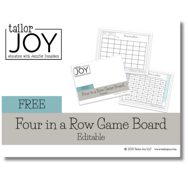 four in a row gameboard