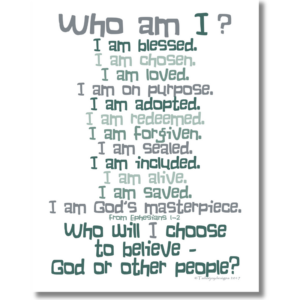 who am I version 3 printable art