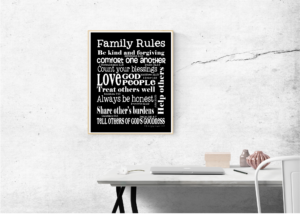 family rules art